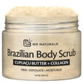 Firming & Moisturizing Brazilian Body Scrub, Gentle Body Exfoliator by M3Naturals