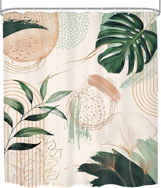 Boho Shower Curtain 72Wx84H Extra Long Bohemian Modern Mid Century Abstract - Image 8