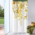 Gibelle Small Stall Shower Curtain 36 x 72, Narrow Yellow Floral Shower Curtain by Gibelle
