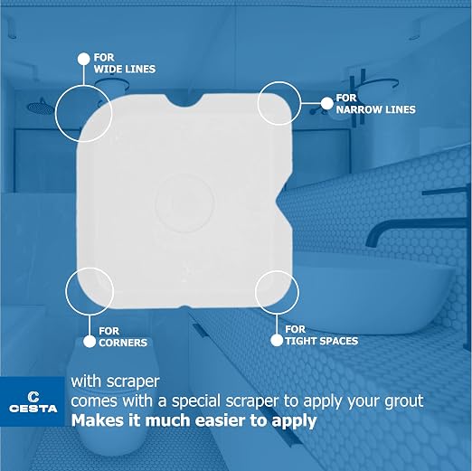Cesta Tile Grout Repair Kit – Squeeze Tube, Fast Drying, Waterproof Tile Grout - Image 6