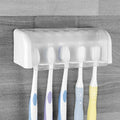 5 Slots Wall Mount Toothbrush Holder by LUEXBOX
