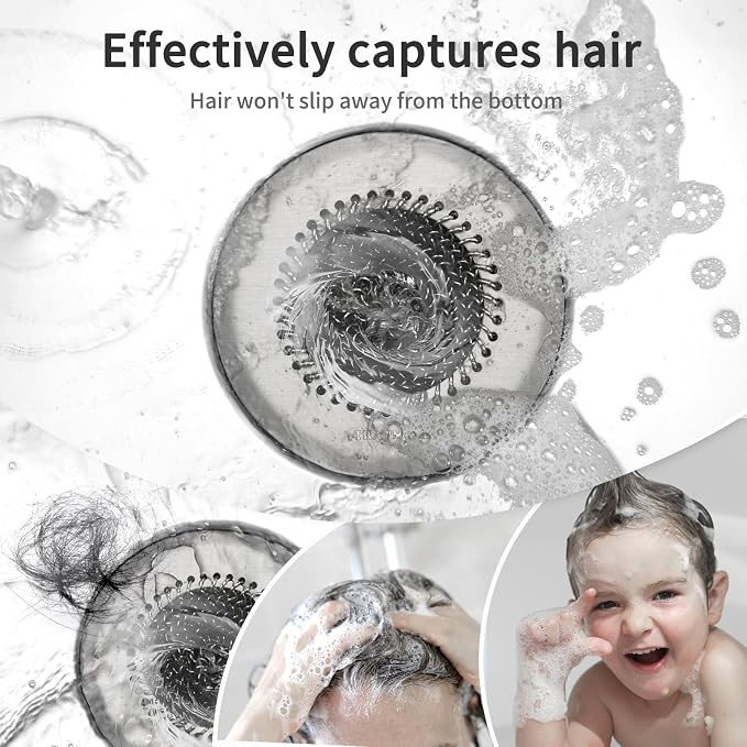 Shower Drain Hair Catcher, Fast Drainage Bathtub Drain Hair Catcher, Easy Clean - Image 2