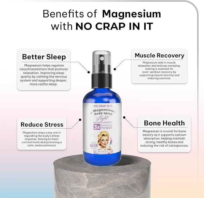 No Crap In It Magnesium Spray, Triple Action!- Your Way to Wellness | Immediate - Image 7