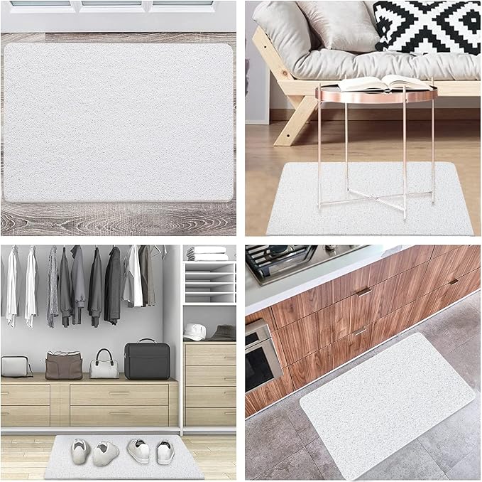 godehone Shower Mats Non Slip Without Suction Cups, PVC Loofah Bathroom Mats - Image 5