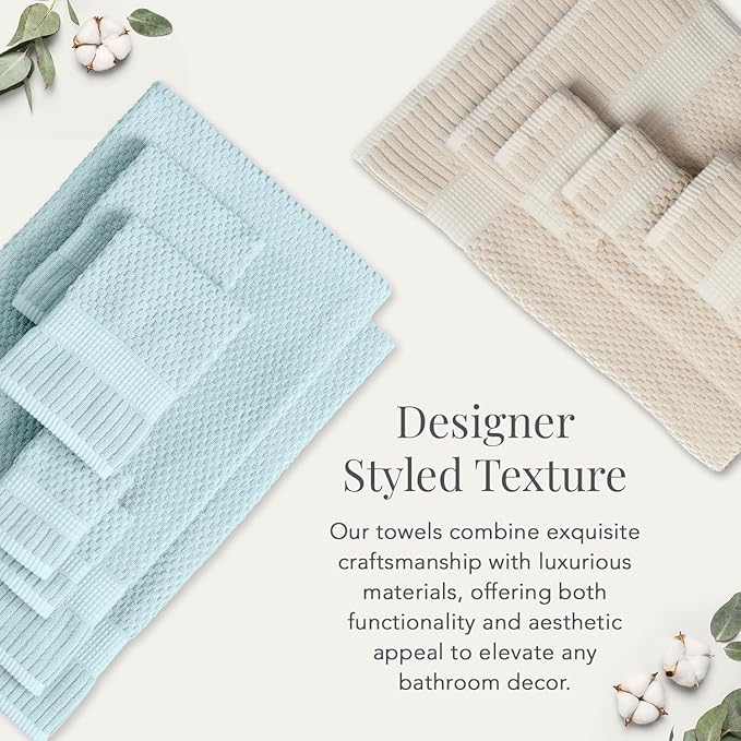 NY Loft 100% Cotton 2 Pack Bath Sheet Towel Set | Super Soft & Absorbent - Image 3