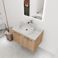 30 Inch Bathroom Vanity with Sink, Modern Wall Mount Floating Bathroom Vanity by ARTCHIRLY