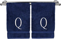 Monogrammed Hand Towel, Personalized Initial Gift, Extra Absorbent 100% Turkish by BareCotton