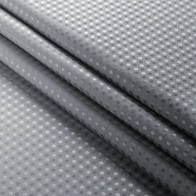Gibelle Long Shower Curtain 72 x 78, Tall Grey Ombre Shower Curtain - Image 3