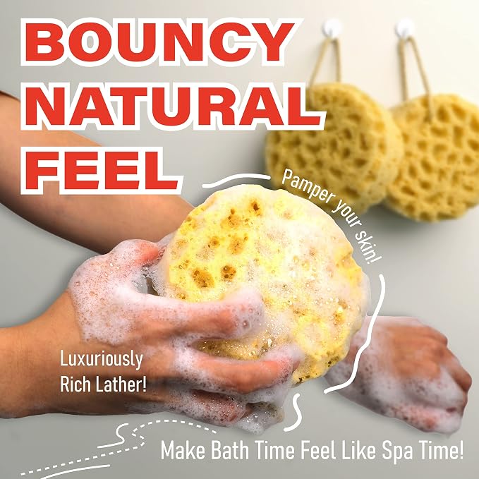 myHomeBody Bath Sponge, Foam Loofah, Body Scrubber - Image 5