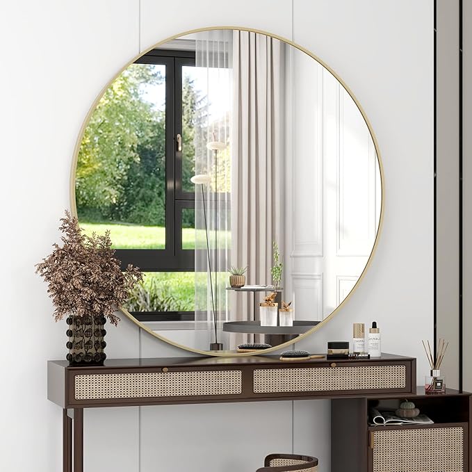 32 Inch Round Bathroom Mirror - Image 2