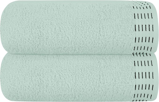 Cotton 2 Pack Oversized Bath Towel Set 28x55 inches, Large Bath Towels by Unknown