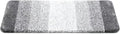 Grey Bathroom Rug Ultra Absorbent Machine Washable Microfiber Mat by Unknown