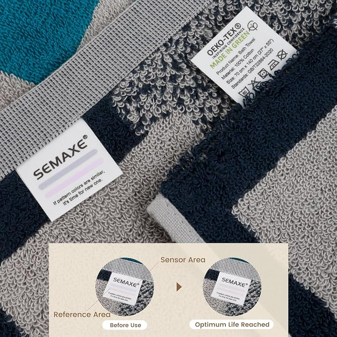 SEMAXE 4-Pack Luxury Bath Towels - Image 4