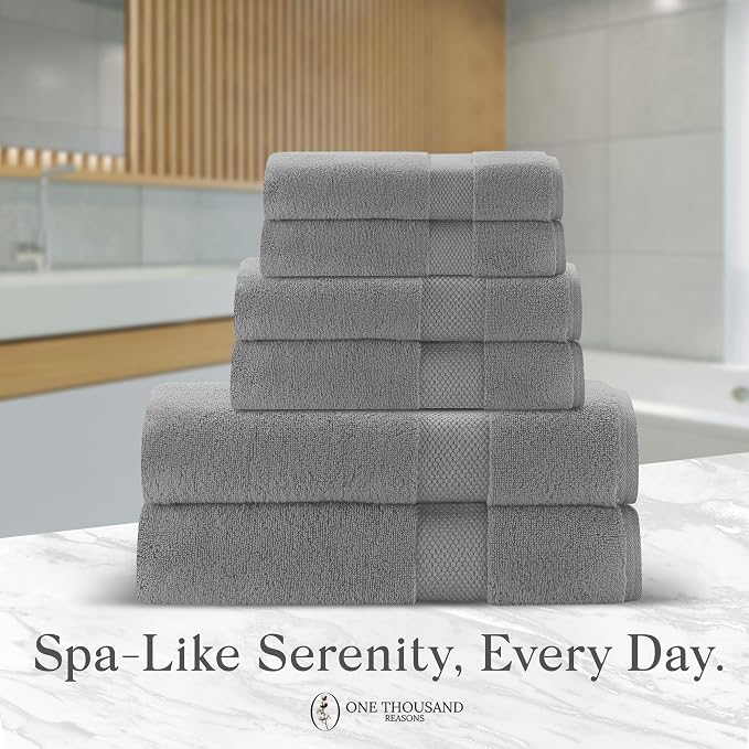 Premium Staple Cotton Bathroom Towel Set - Image 6