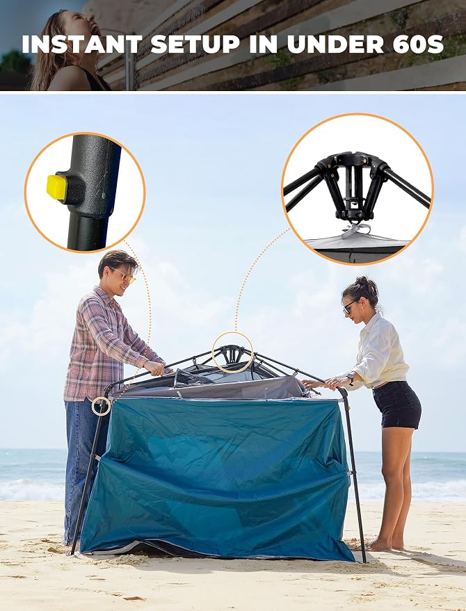 KingCamp Instant Shower Tent, Portable Superior Stable Privacy Shelter - Image 2