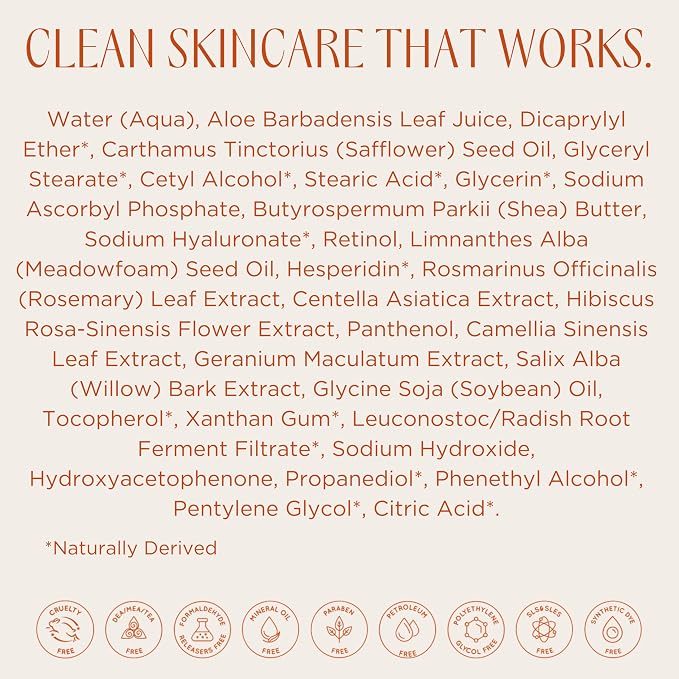 InstaNatural Retinol Moisturizer Nighttime Face Moisturizing Cream, Brightens - Image 7
