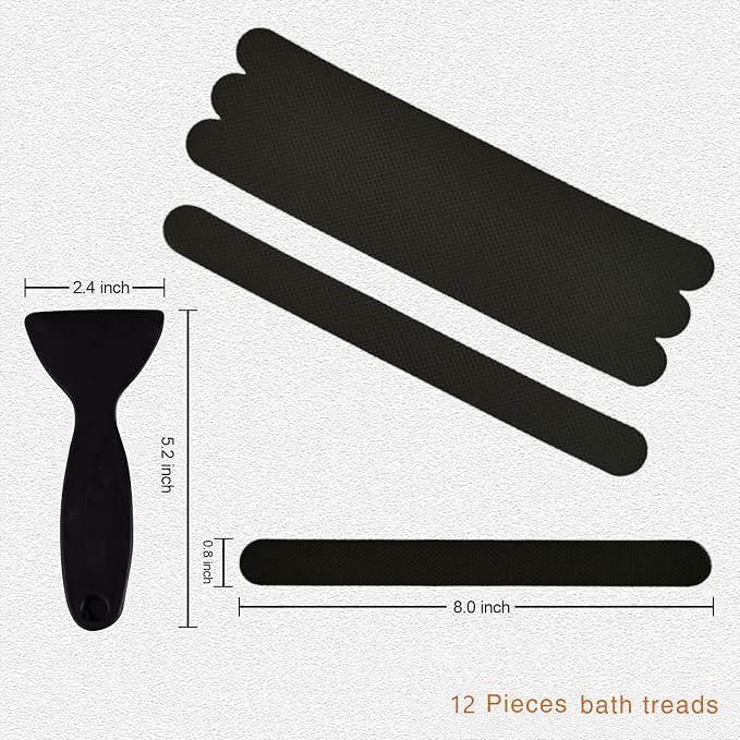 Anti Slip Shower Stickers, Safety Bathtub Strips Adhesive Decals - Image 3