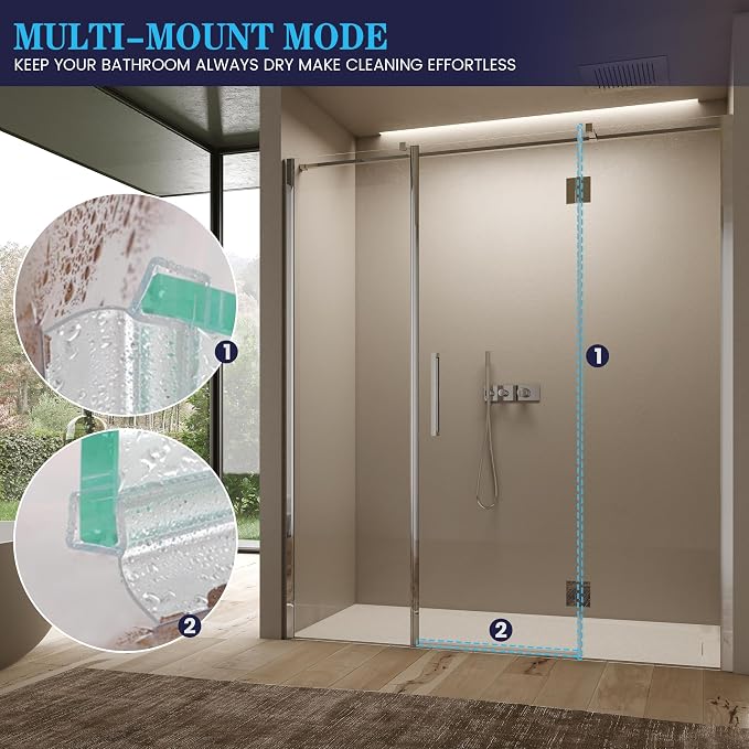 Bathroom Shower Door Seal Strip, PVC Transparent Shower Door Seal Strip - Image 7