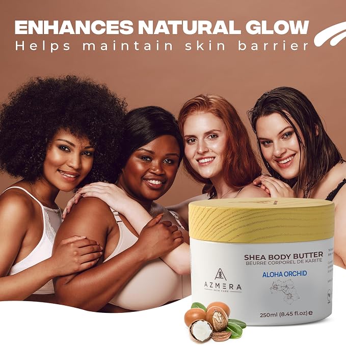 AZMERA Handcrafted Whipped Shea Body Butter – Luxurious Orchid Scented - Image 6