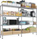 4 Tier Storage Racks Shelving, Heavy Steel Pantry Shelves, Adjustable Wire by Unknown