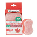 Spongables Pedi Scrub Foot Exfoliating 20+ Wash Sponge, Watermelon by Spongeables