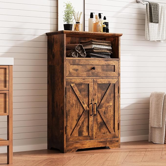 Floor Cabinet, Farmhouse Storage Cabinet by Viroformo