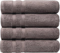 SOFE H&L | Olea Luxury Cotton Turkish Bath Towels Set of 4 Dark Gray | Premium by SOFEHomeLiving