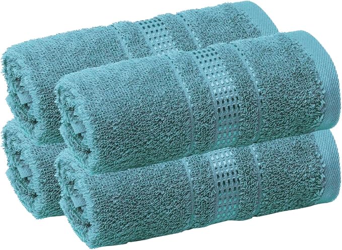Melissa Linen, Fingertip Towels 4 Pack, 100% Turkish Cotton, Small Hand Towels by MelissaLinen