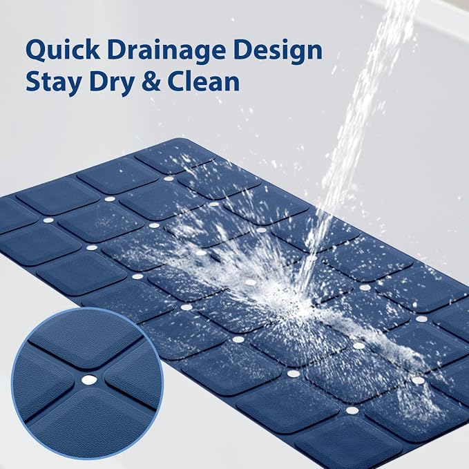 Silicone Bath Mat with Suction Cups – Non-Slip Foldable Bathtub & Shower Mat - Image 2