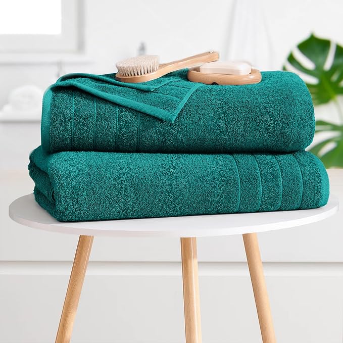 DAN River Extra Large Bath Towels Set of 4, 30 x 60 Inches - Image 7