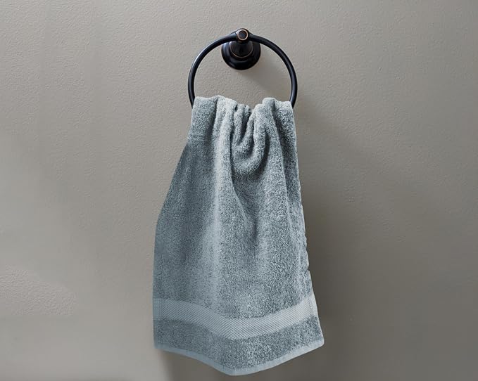 Delara 100% Organic Cotton Towels 650 GSM Plush Feather Touch Quick Dry Hand - Image 4