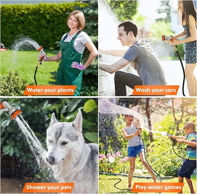 RESTMO Garden Hose Nozzle, Heavy Duty Metal Water Hose Nozzle - Image 7