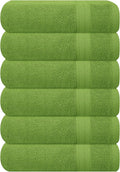 GLAMBURG Ultra Soft 6-Piece Hand Towel Set 16x28-100% Ringspun Cotton by GLAMBURG