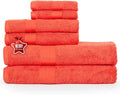 Ample Decor 100% Cotton Luxury 6 Piece Towels Set, 2 Bath Towels, 2 Hand Towels by AmpleDecor