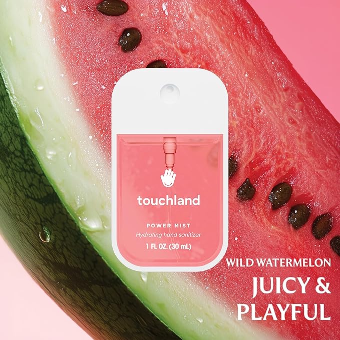 Touchland Hydrating Hand Sanitizer Spray, FRESH 5 Set, 1 FL. OZ. Travel Size - Image 5