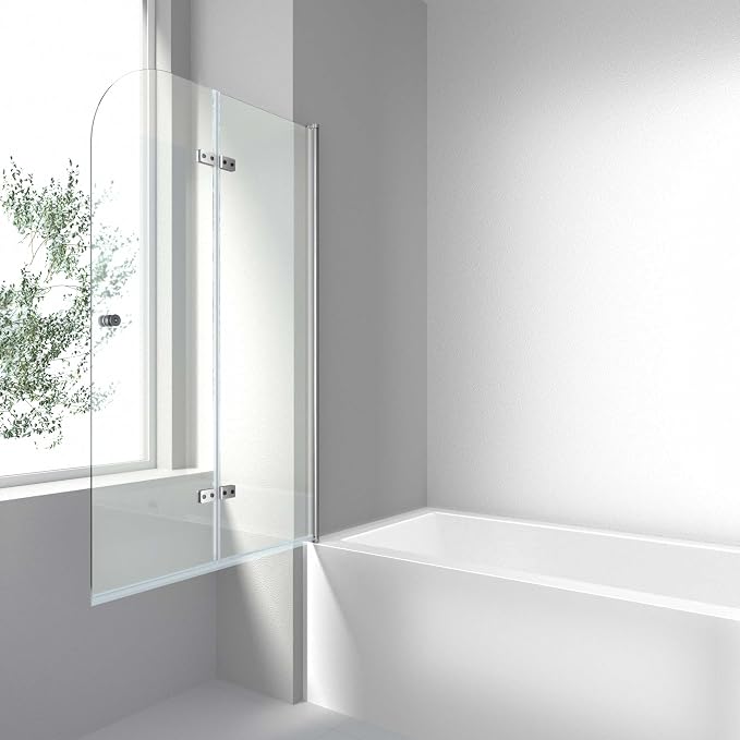 CKB Pivot Bathtub Shower Door, 35“ W × 55” H, 1/4" SGCC Tempered Glass - Image 7