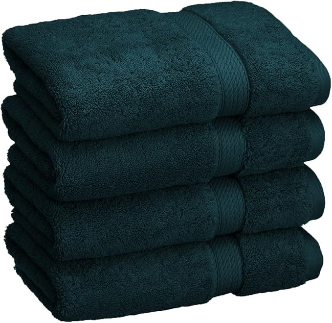 BLUENILEMILLS BNM Egyptian Cotton 4-Piece Towel Set, Includes 4 Hand Towels by Blue+Nile+Mills