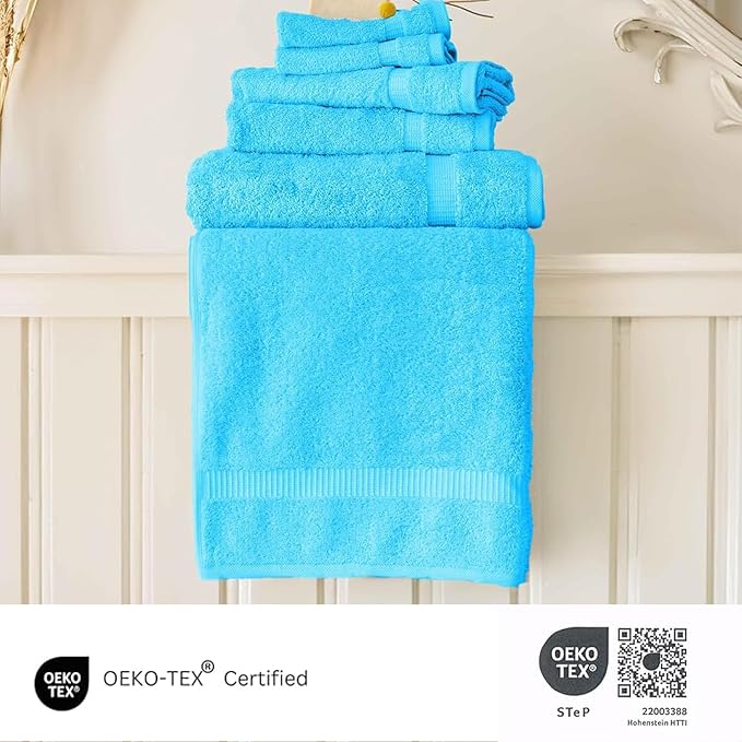 SALBAKOS 100% Turkish Cotton 6-Piece Towel Set | Heirloom Quality Hotel & Spa - Image 5