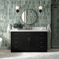 ARIEL Hepburn 61 Inch Single Rectangle Sink Bathroom Vanity by Ariel