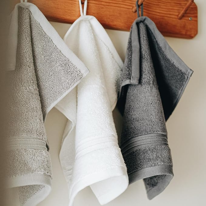 Milara Turkish Super-Plush Wash Cloths Set 4-Piece | Premium 100% Cotton - Image 2