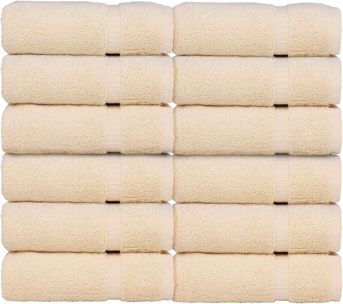 Luxury Hotel & Spa Towel 100% Genuine Turkish Cotton Wash Cloths by BareCotton