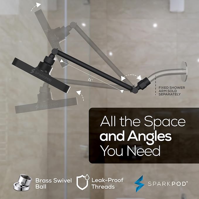 SparkPod Square Rain Shower Head - Image 5