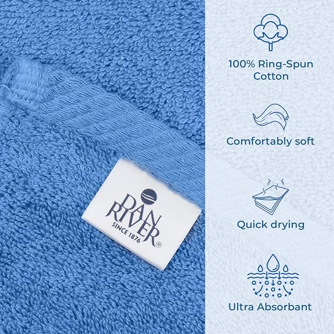 DAN RIVER Pack of 1 Bath Sheet 40x80 Inches, Luxury Bath Towel Set, Extra Large - Image 3