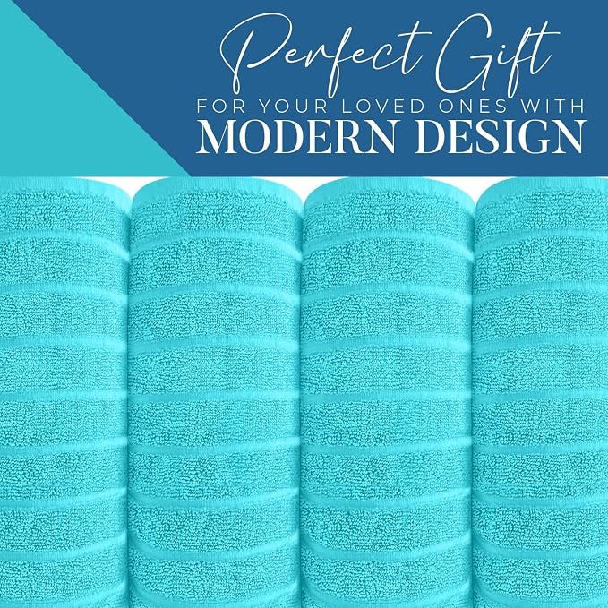 DAN RIVER Pack of 2 Bath Sheet 35x70 Inches, Ribbed Jumbo Bath Sheets - Image 6