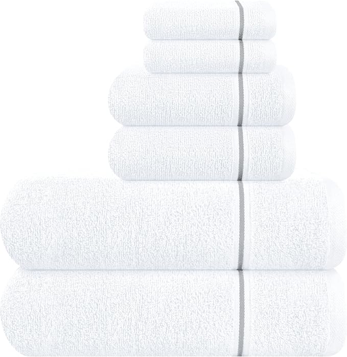 MyOwn Ultra Soft 6 Pack Cotton Towel Set, Contains 2 Bath Towels 28x55 inch by Unknown