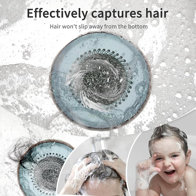 TRAPMATE Reversible Bathtub Drain Protector Hair Catcher/Easy Clean & Fast - Image 2
