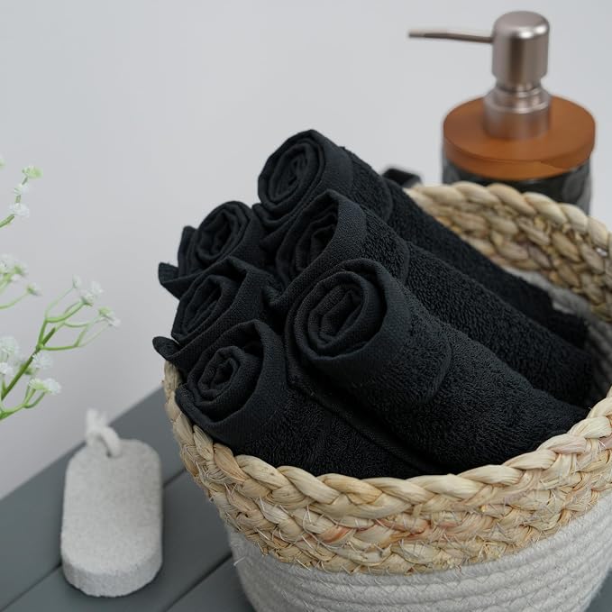 Tens Towels Pack of 12 Washcloths, 12 x 12 Inches, Lighter Weight, Quick to Dry - Image 7