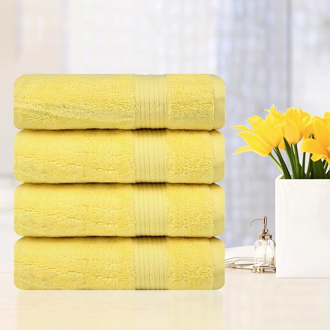 Ample Decor Bath Towels 100% Cotton 30 X 54 Inch 600 GSM Soft Quick Dry - Image 2