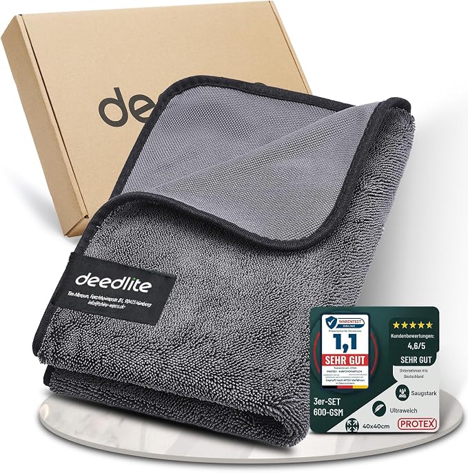 Shiny Bath Wipes Shower Cleaning Cloths, Premium Car Drying Towel | Ultra by Deedlite