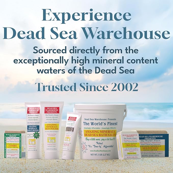 Dead Sea Warehouse – Amazing Minerals Dead Sea Bath Salts – 2 LBS – Highest - Image 6